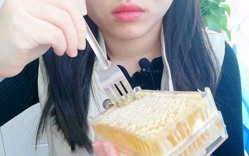 asmr 蜂巢蜜 粘粘的口腔聲~_嗶哩嗶哩 (゜-゜)つロ 乾杯~-bilibili