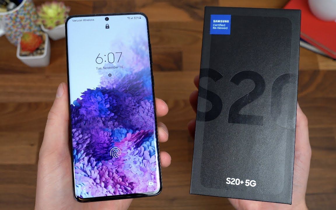 【手机开箱】官翻版三星galaxy s20 plus 手机开箱