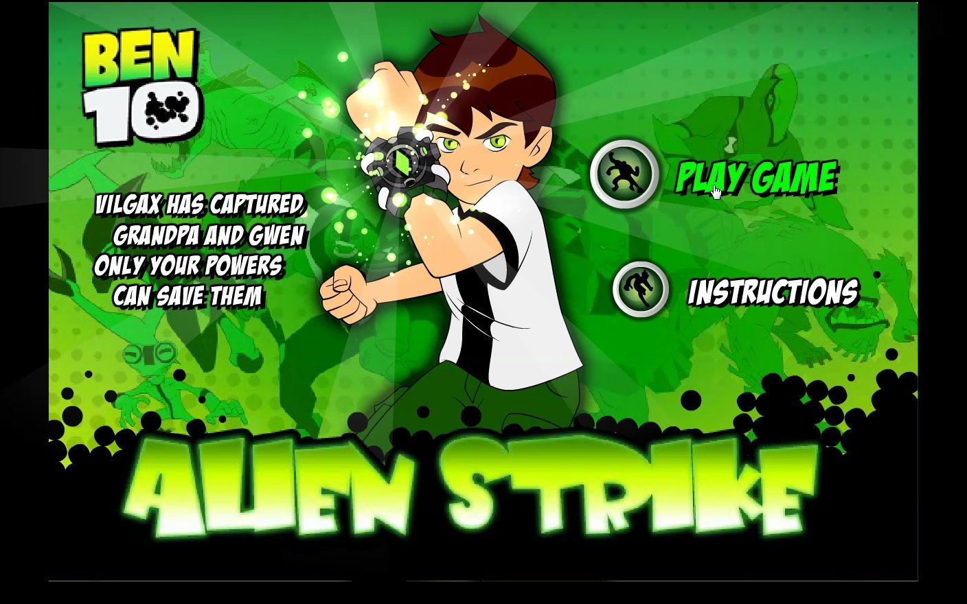 BEN 10 ALIEN STRIKE 游戏游玩童年回忆