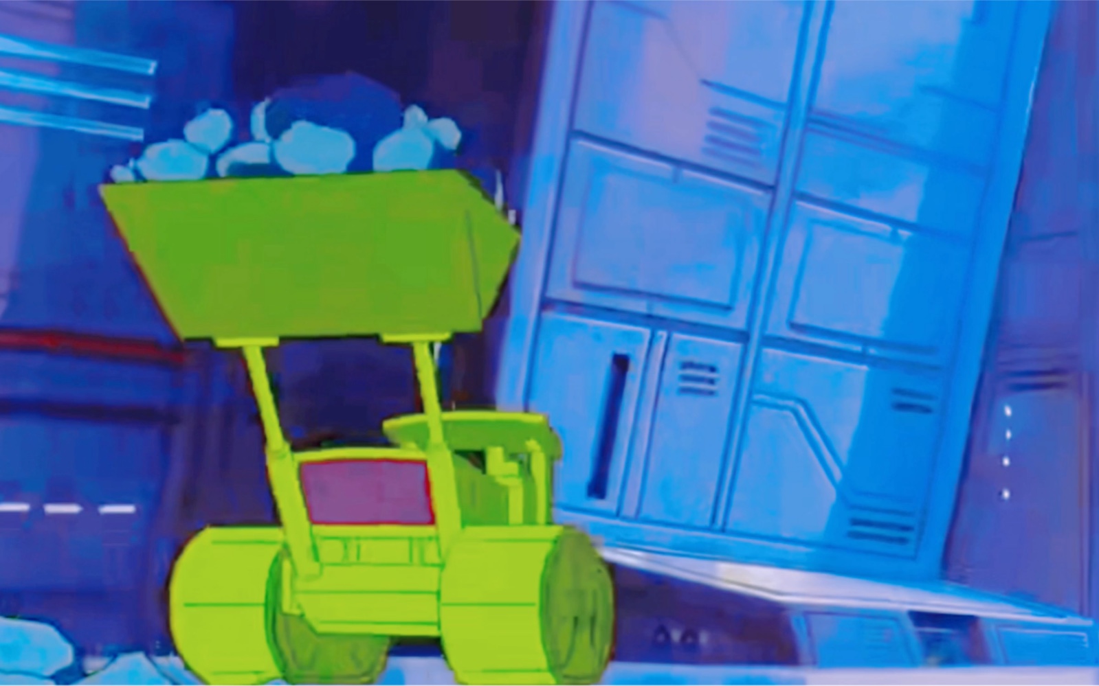 挖地虎成员-变形金刚大力神推土机变形视频