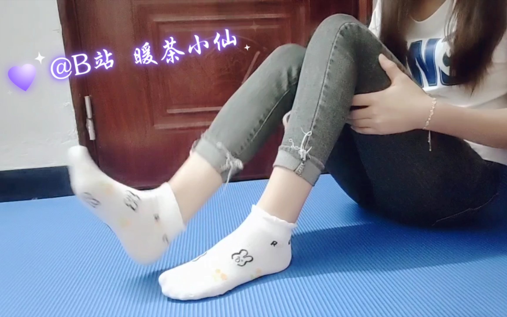 空军一号高帮运动鞋,白袜测评展示