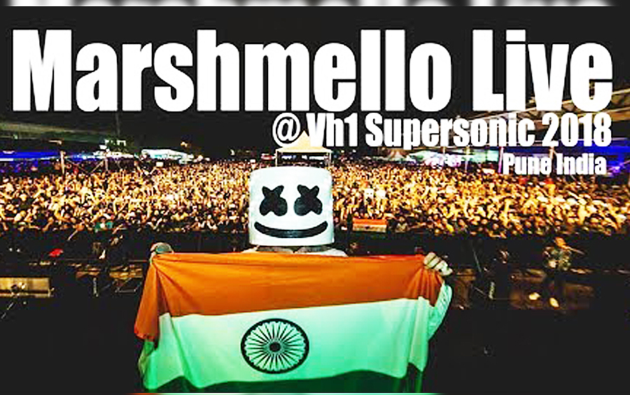 【棉花糖】marshmello全场表演(@印度vh1 supersonic音乐节)