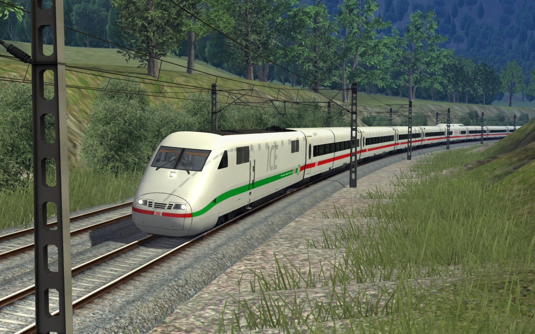 [ts2021]模擬火車2021 當德鐵開進了cr:[ice1]早晨去往汶川的站站樂