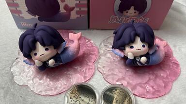 开箱视频～【天官赐福】谢怜&花城芳心瑞献Q版手办_哔哩哔哩_bilibili