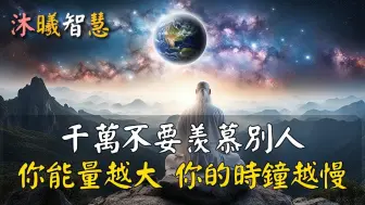 Download Video: 能量越大，你的时钟越慢，千万不要羡慕别人，你是一个独立的宇宙！  沐曦智慧