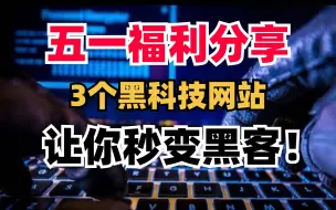 Download Video: 五一假期，3个黑科技网站分享！让你秒变黑客！让同学对你刮目相看！