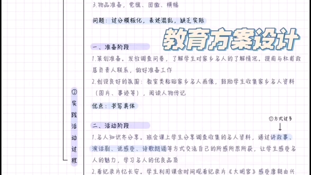 秦羽综应实战课——综应D类的教育方案设计和辨析知识思维导图来了,期待每天的更新吗哔哩哔哩bilibili