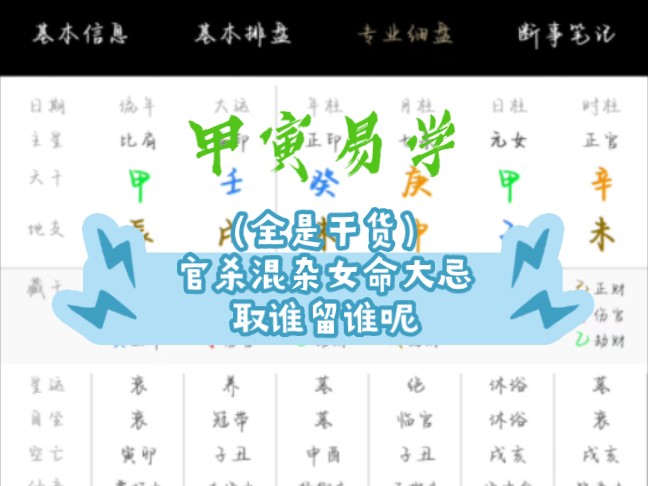 【甲寅易学】女命大忌官杀混杂 来看看你有没有
