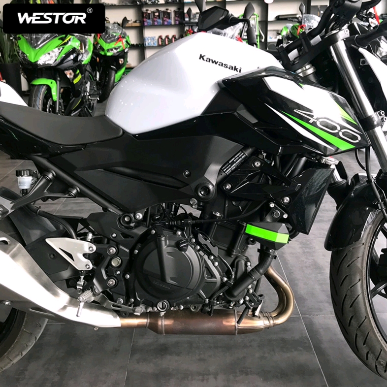 川崎Z400 Ninja400改装原装位高韧性防摔胶保险杠~~哔哩哔哩bilibili