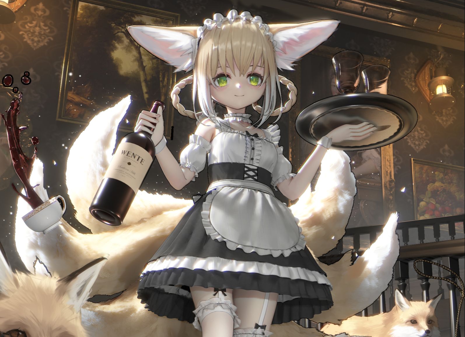【明日方舟】【绘画】【简易过程】铃兰 女仆时间