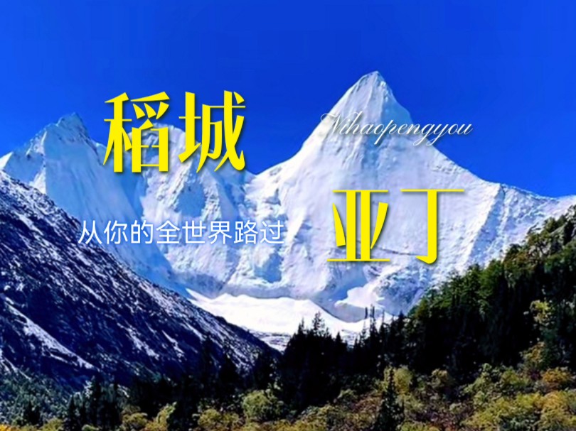 今日实拍稻城亚丁,雪山近在眼前哔哩哔哩bilibili