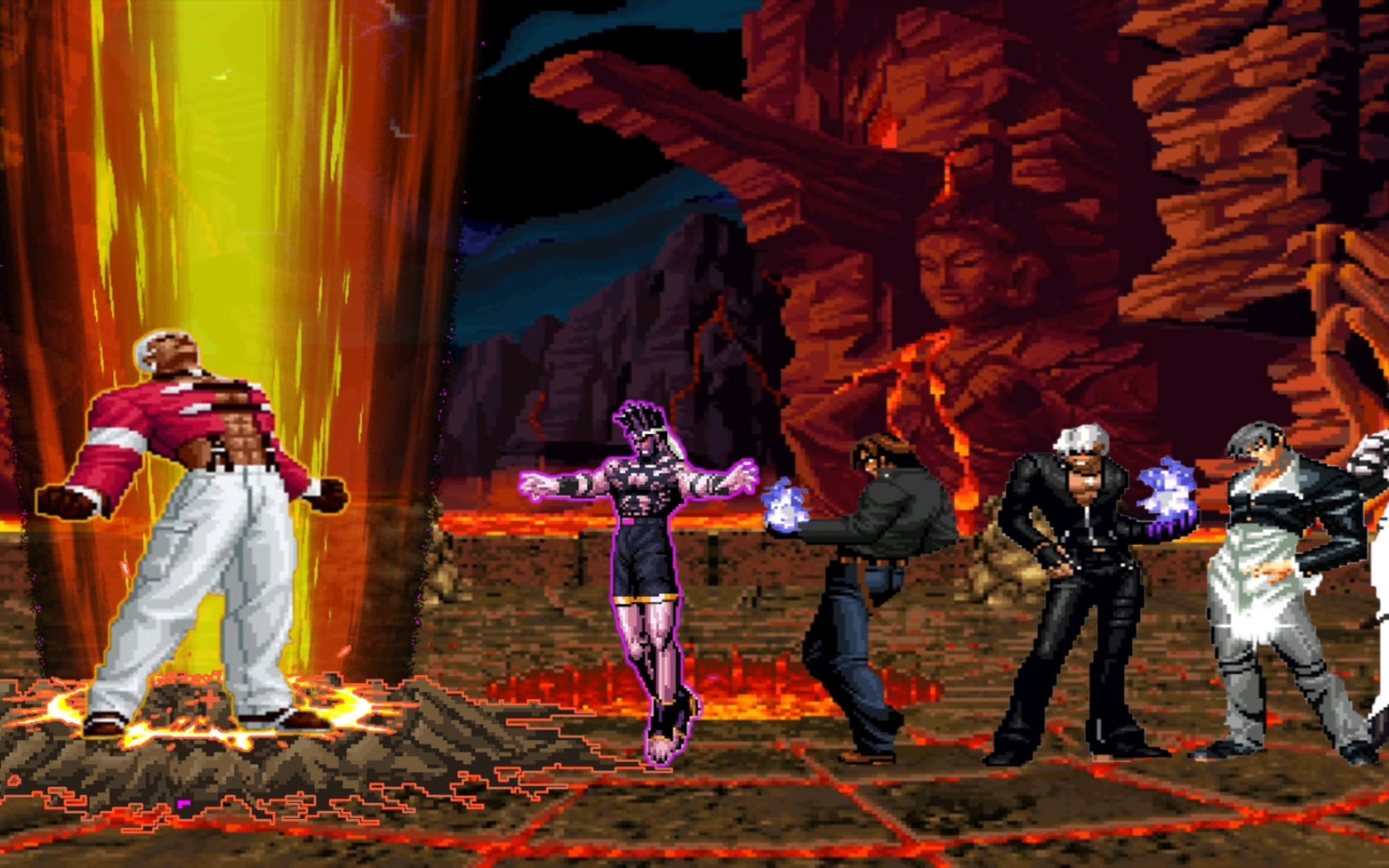 拳皇mugen 大地七枷社vs大蛇之力队