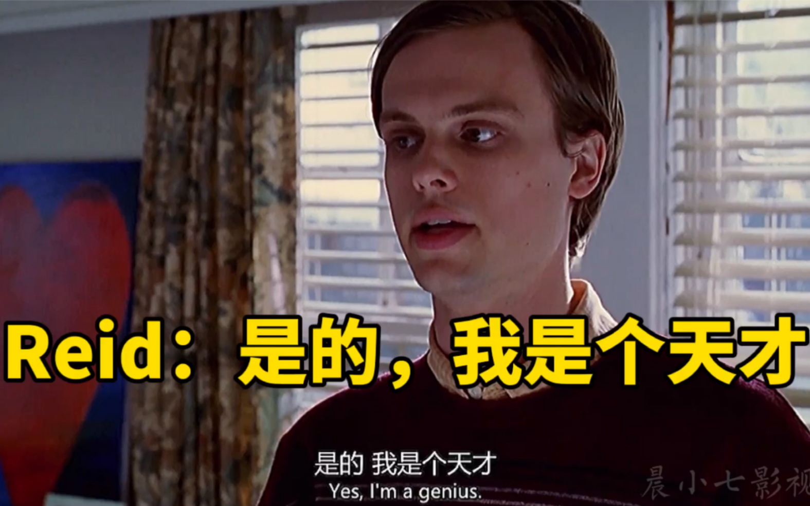 reid:我叫spencer reid博士,我的iq187,是的,我是个天才.