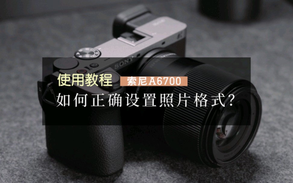 索尼a6700教程 | 都2024年了 还不知道如何正确设置拍照格式?