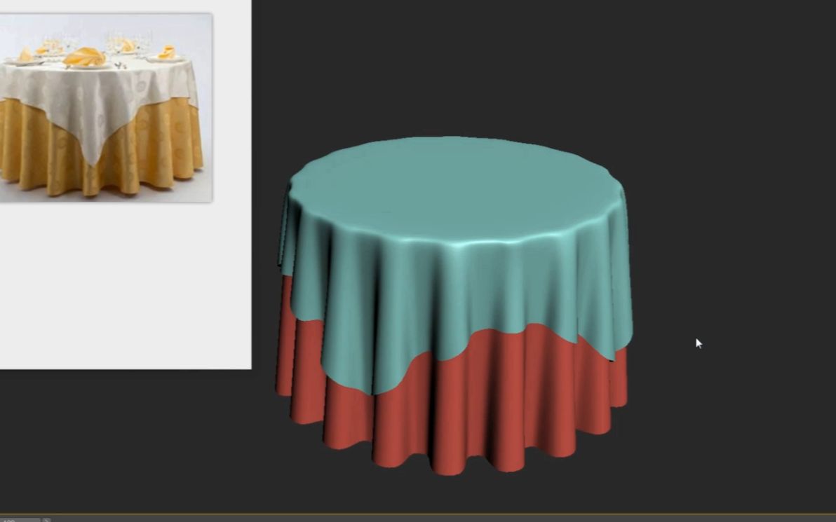 3dmax桌布建模 家居模型制作视频教程单体模型建模全过程