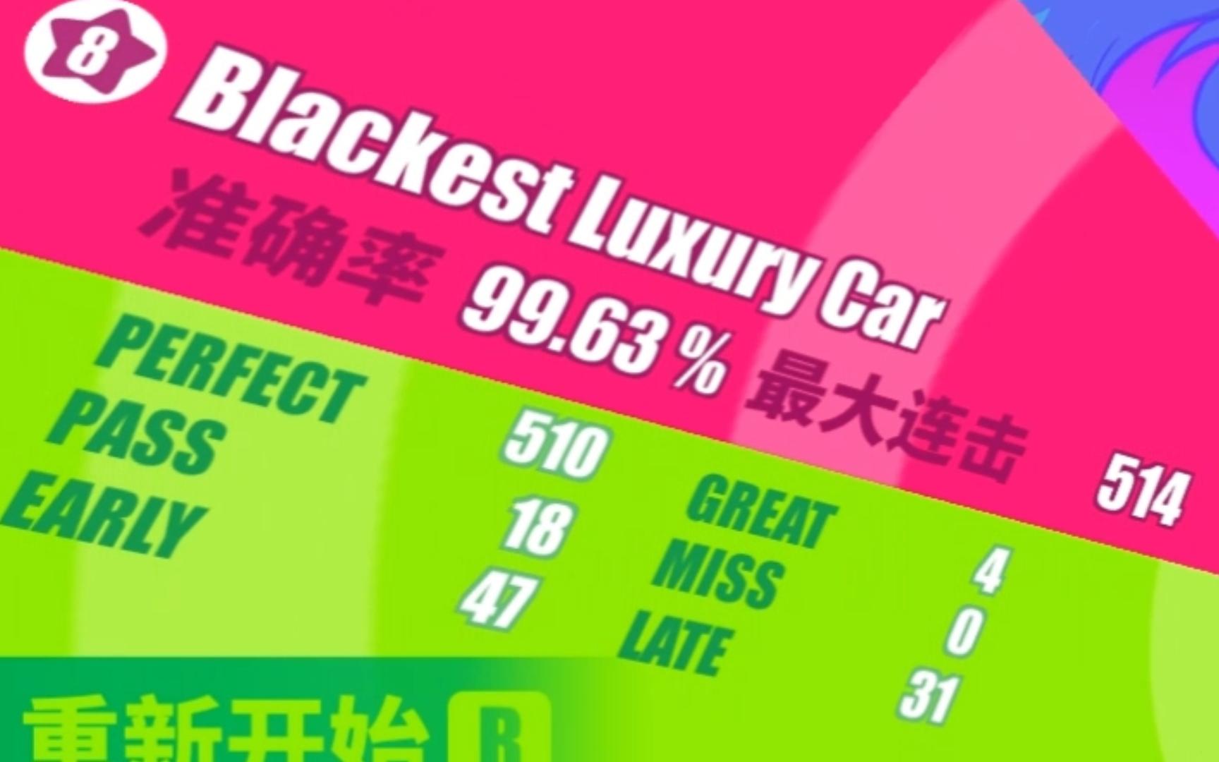 【Muse Dash】黑色高级车 Blackest Luxury Car 8级谱 Fc 9963 无改判明日方舟