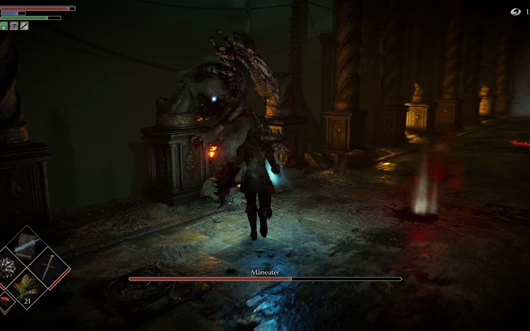 恶魔之魂 demons souls 3-2 boss战 - maneater