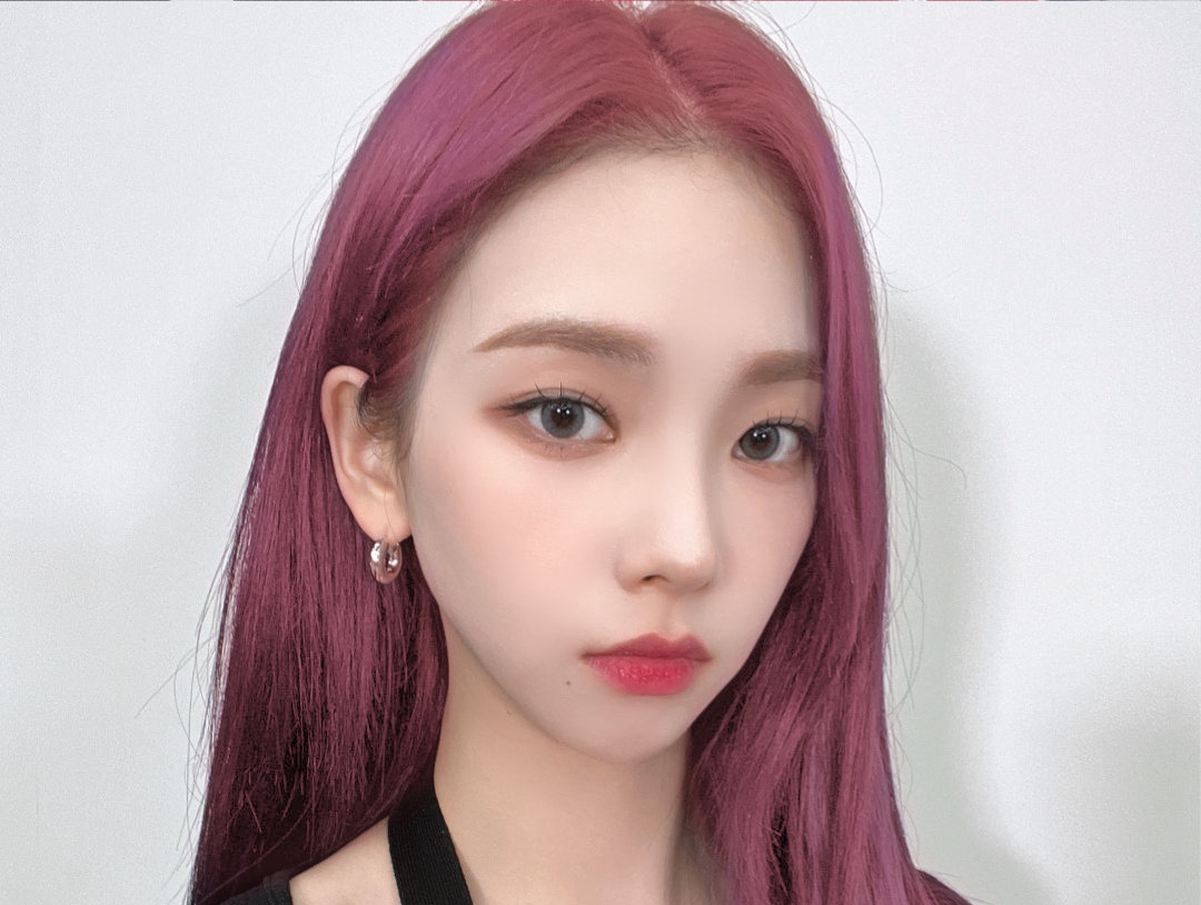 aespa假如柳智敏染橘粉发