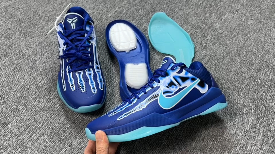 nike zoom kobe zk5 x-ray 蓝色骨骼 篮球鞋