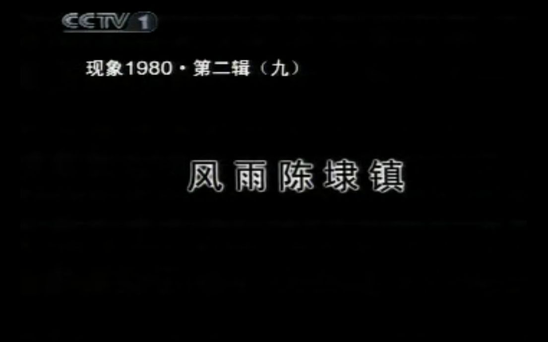 《现象1980 》第二辑(10)风雨陈埭镇哔哩哔哩bilibili