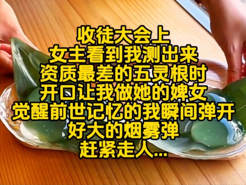 收徒大会上,女主看到我测出来资质最差的五灵根时,开口让我做她的婢女,觉醒前世记忆的我瞬间弹开,好大的烟雾弹,赶紧走人...哔哩哔哩bilibili