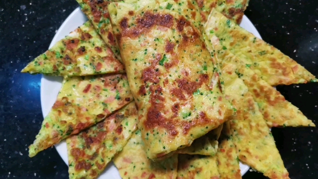 鸡蛋蔬菜饼,松软劲道,营养好吃
