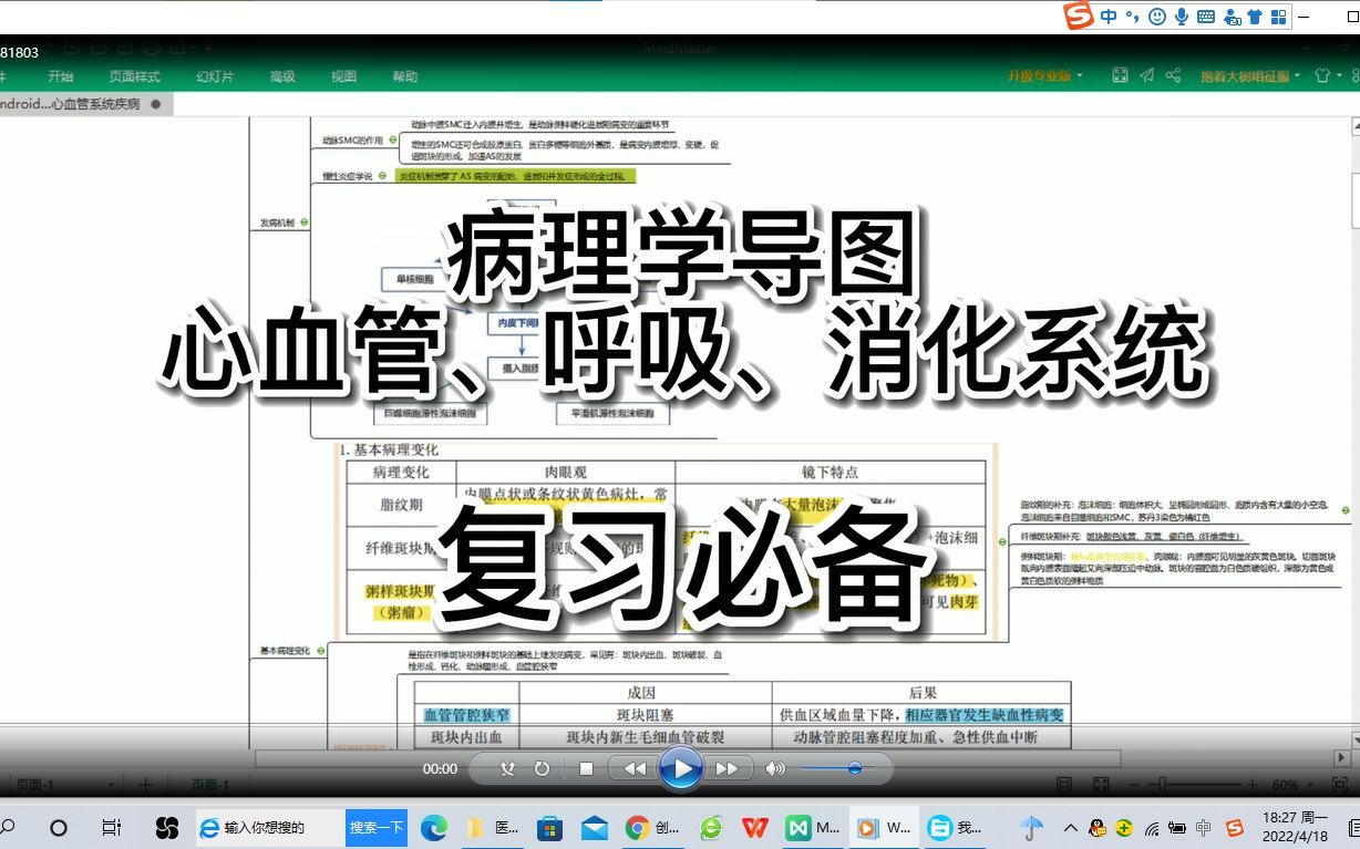 [图]病理学 心血管系统疾病 呼吸系统疾病 消化系统疾病 思维导图 徐琦 病理学期末考研复习