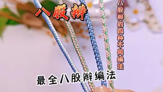 世上最全的【八股辫】慢动作教程，八股辫的四种不同的编法教程