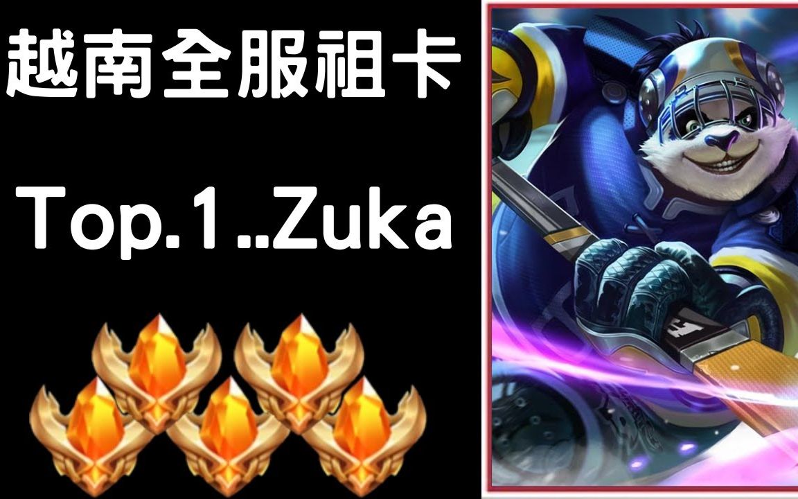 [图]【AOV】传说对决｜越南全服最强 祖卡｜熊猫超高伤害瞬间秒杀脆皮｜Zuka