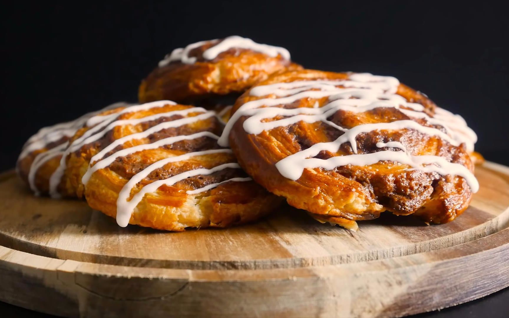 丹麦肉桂卷danish cinnamon swirl #asmr cooking sounds