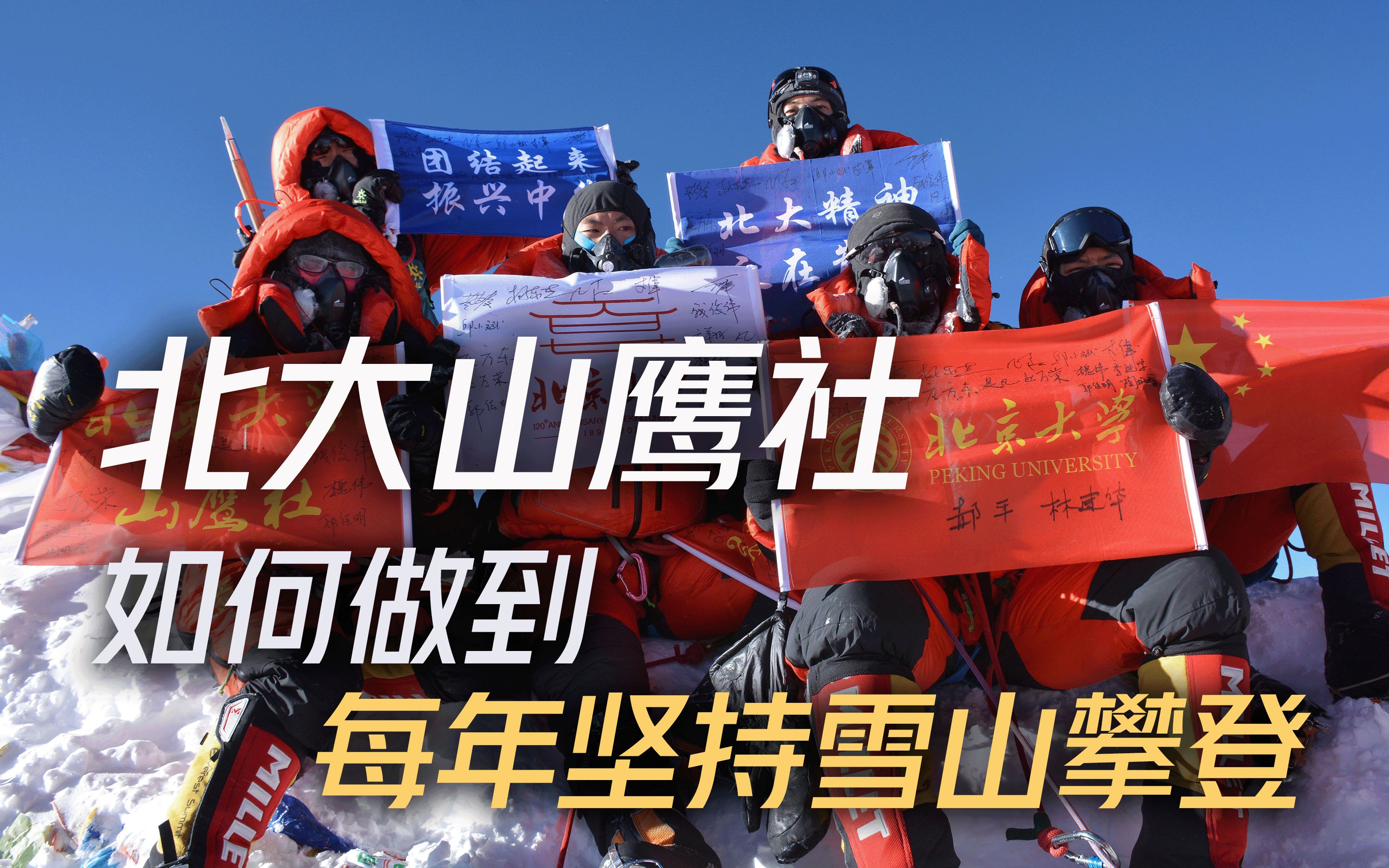 北大山鹰社,如何做到每年坚持雪山攀登哔哩哔哩bilibili