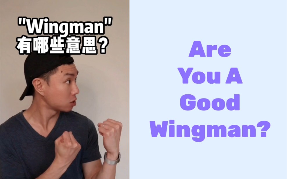 “Wingman”都有哪些意思?怎么用?哔哩哔哩bilibili