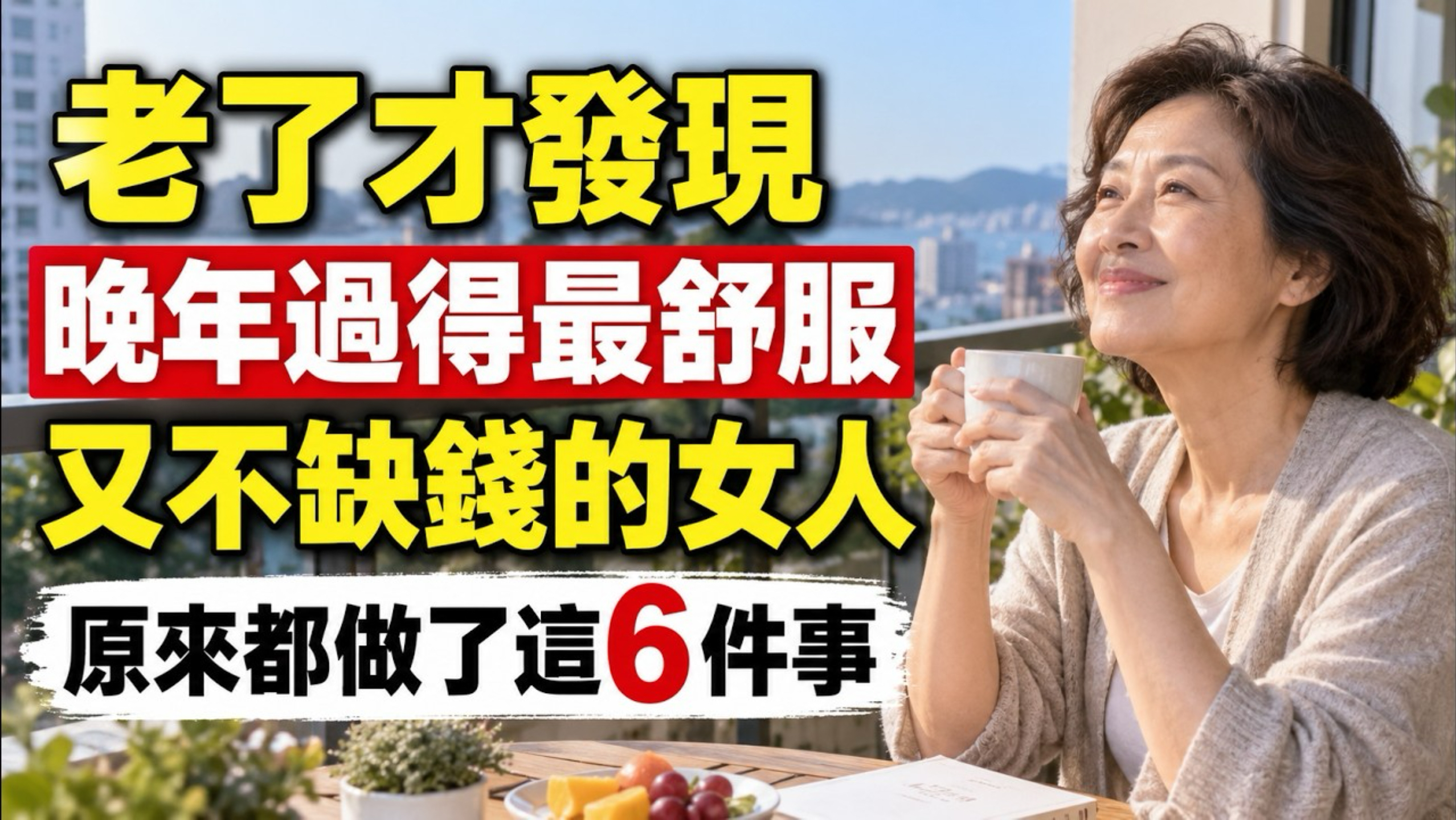老了才發現  晚年過得最舒服  又不缺錢的女人 原來都做了這6件事