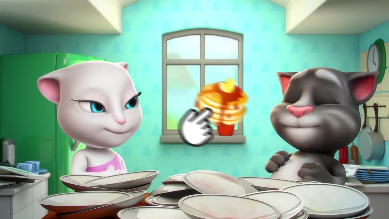 [图]Talking Tom Shorts 21 - Helping Hand亲子教育 动画 卡通 色彩 儿童 童年 画画