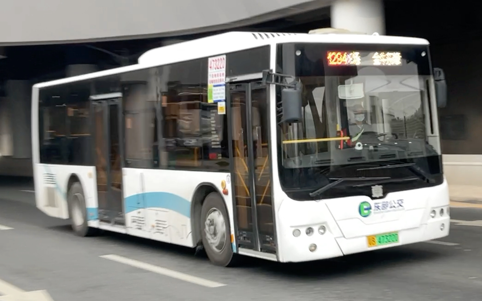 高速公交m294路中车电动我拍到了!