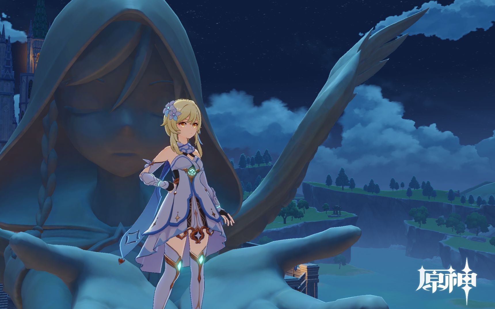 原神蒙德女神像的独木桥游戏