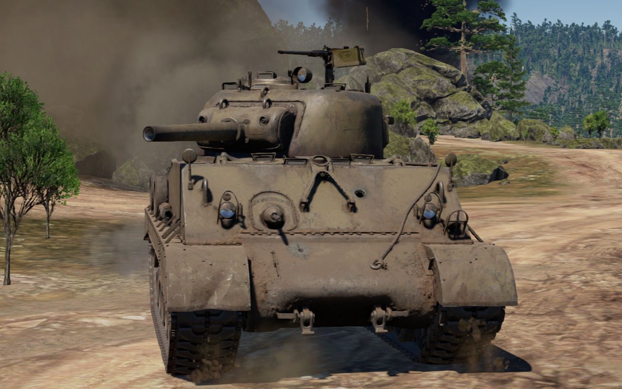 m4a3(105)坦克被集火攻击之后