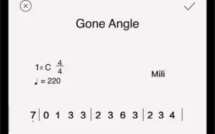 Download Video: 简谱Gone Angle