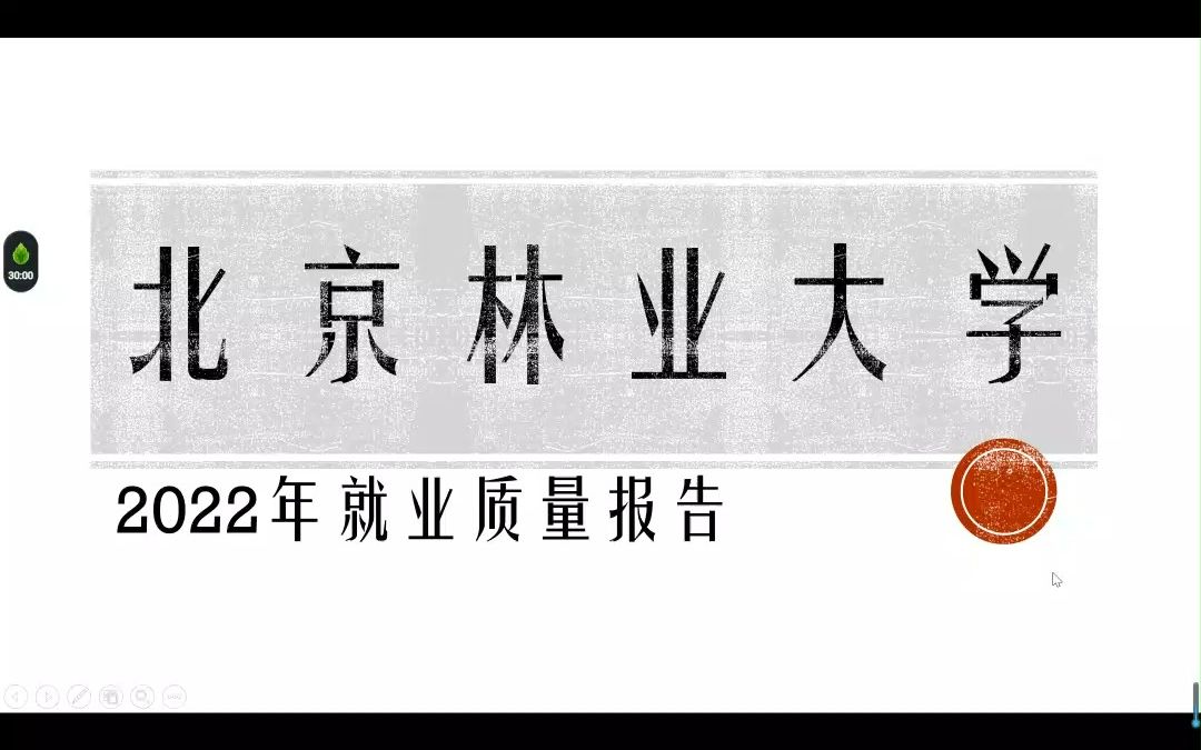 北京林业大学2022年就业质量报告哔哩哔哩bilibili