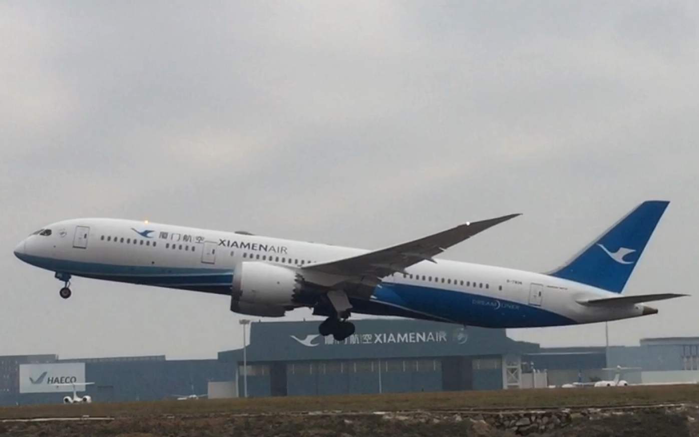 【拍机】厦门航空787-9(b-7838)厦门高崎起飞