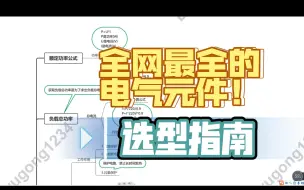 Download Video: 全网最全的电气元件选型指南心得