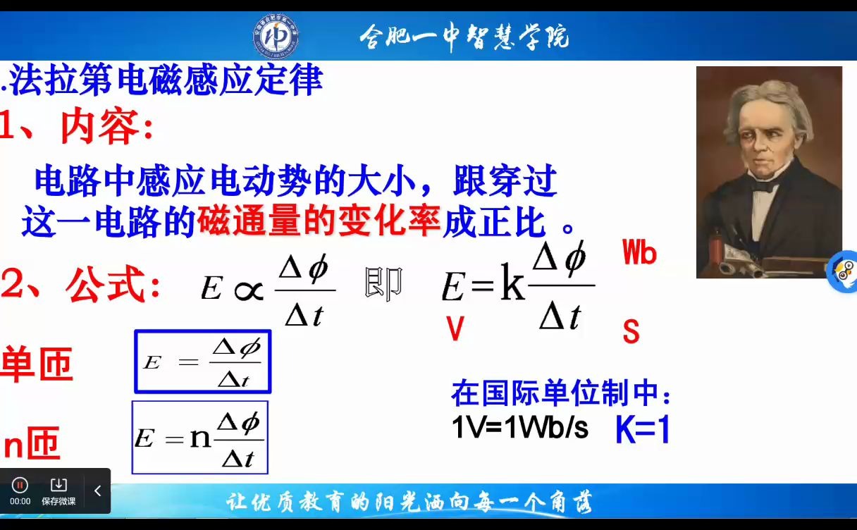 [图]高中物理电磁感应部分4.4法拉第电磁感应定律（五）