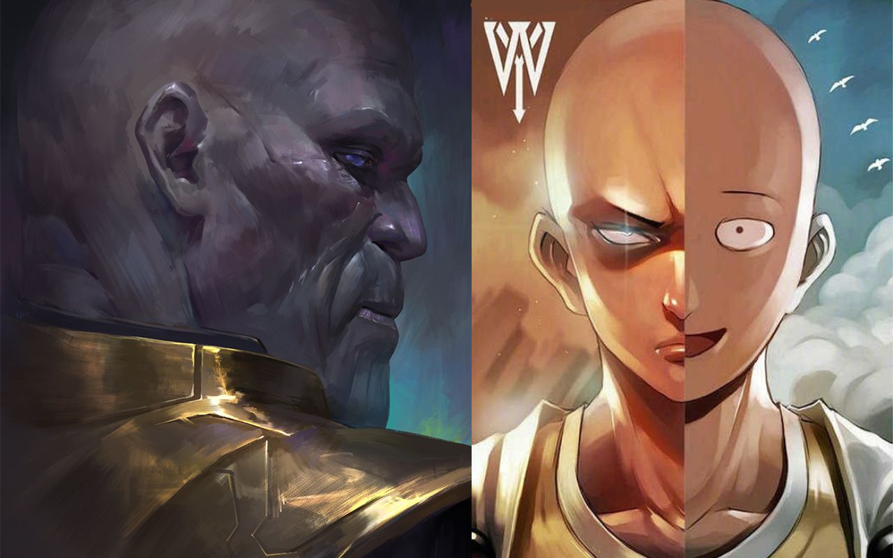 一拳超人灭霸vs琦玉老师认真一拳直接完事saruhansaral自制50fps