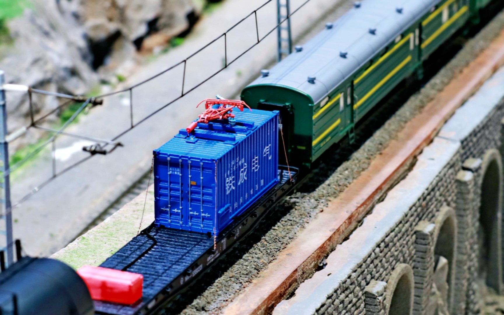 铁路货场手工模型图片