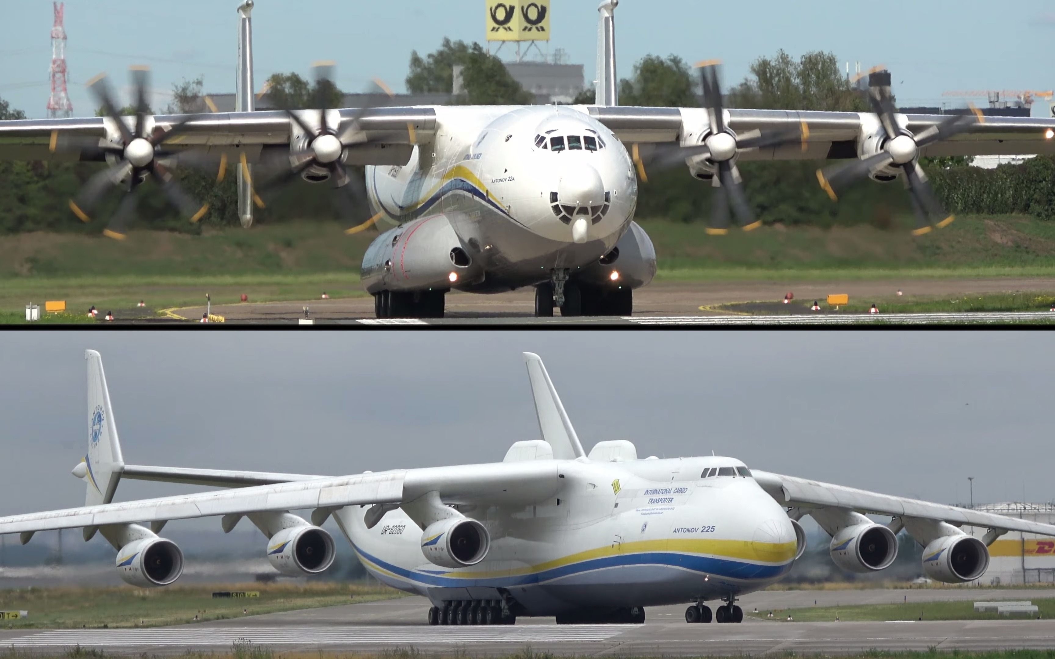 an-22,an-225起降对比|4k
