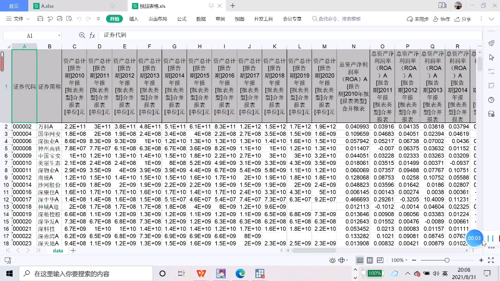 [图]截面数据转化为面板数据之二（多个变量同时转化）stata