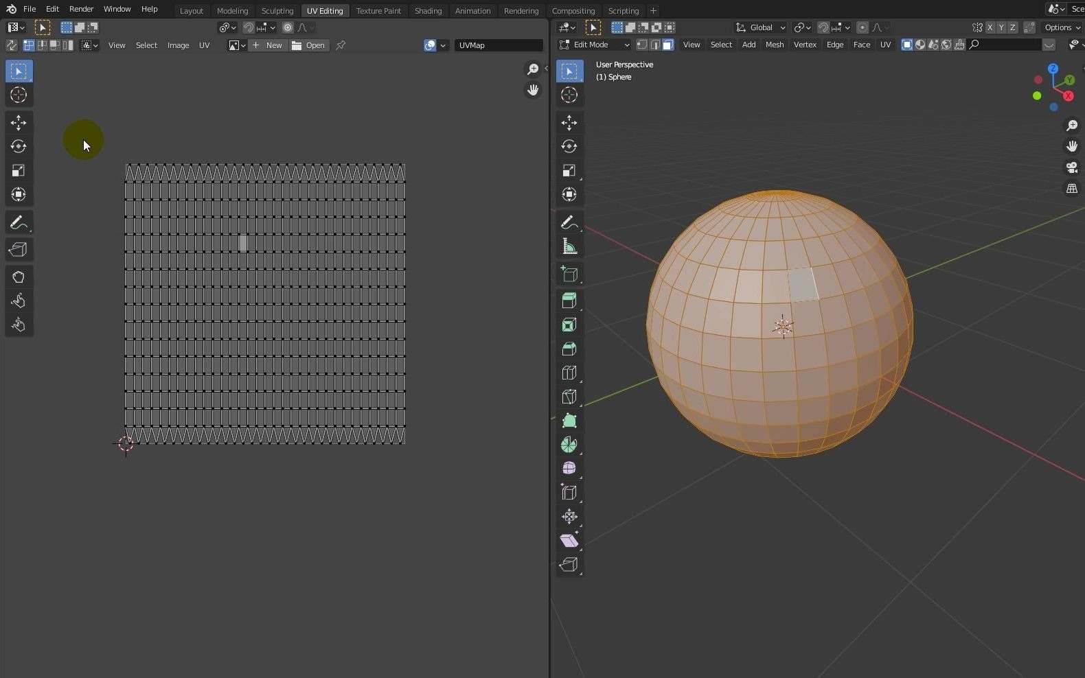 blender如何把每个面的uv缩成单独的点