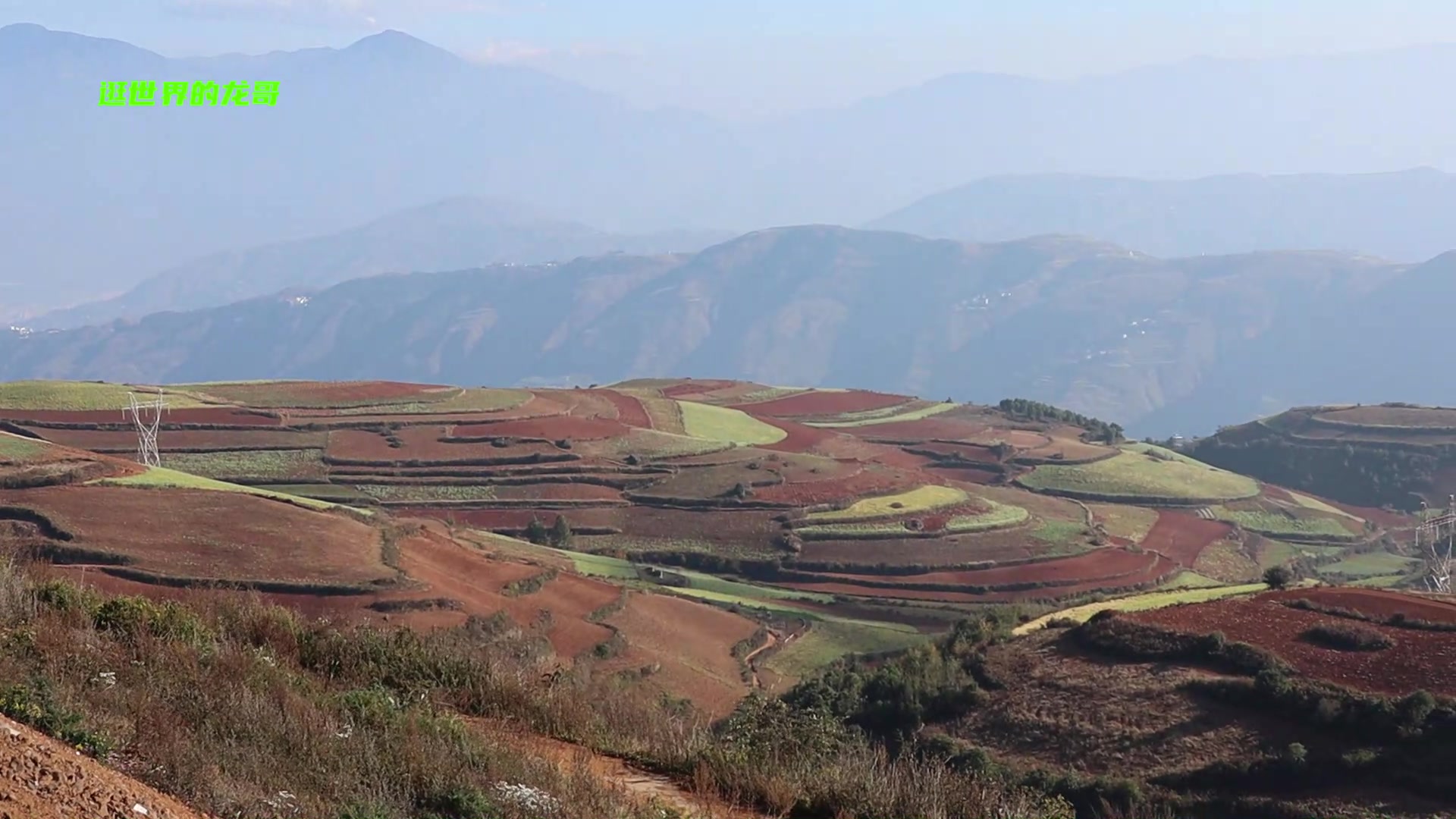 [图]龙哥扫荡东川红土地的锦绣园、七彩坡和打马坎景点，看值不值得一去。