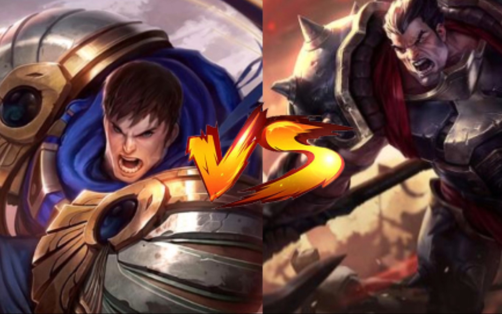 lol手游:盖伦vs诺手