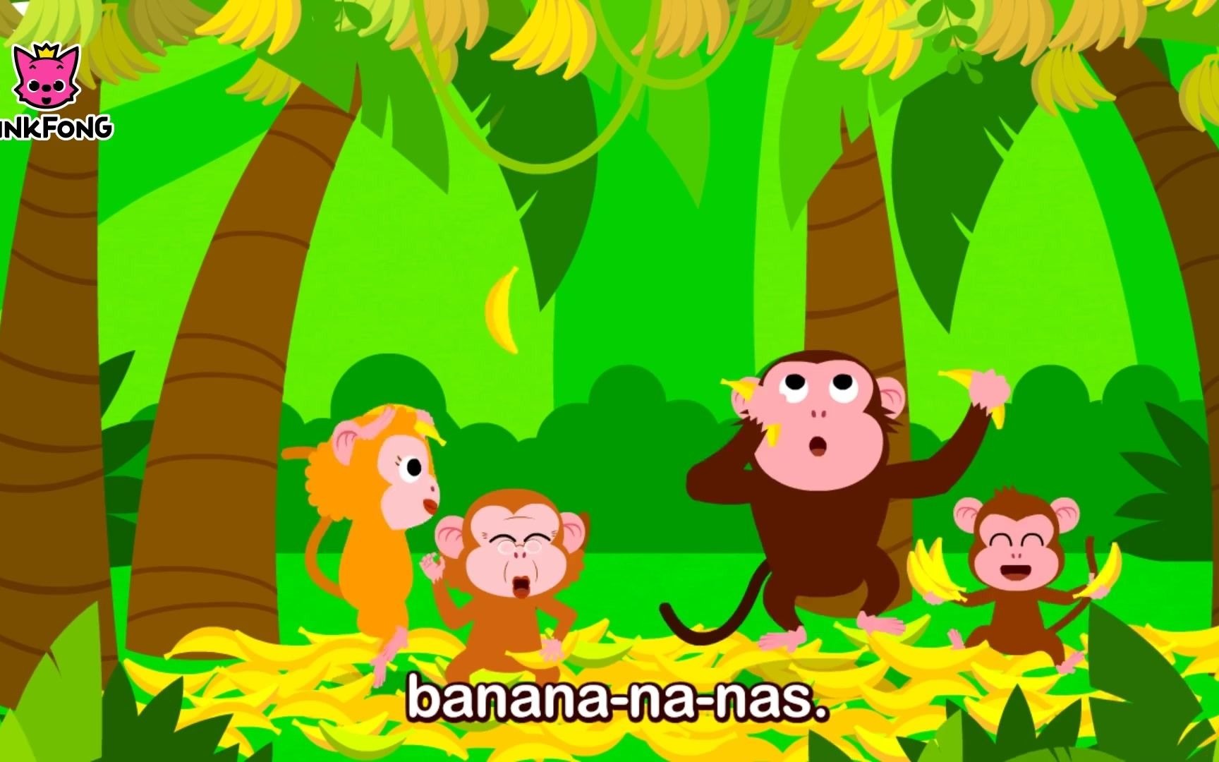 [图]『油管播放量破6亿！超火英文儿歌』Monkey Banana by Pinkfong